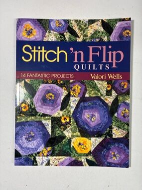 Stitch 'n Flip Quilts Book - Purple Floral Cover